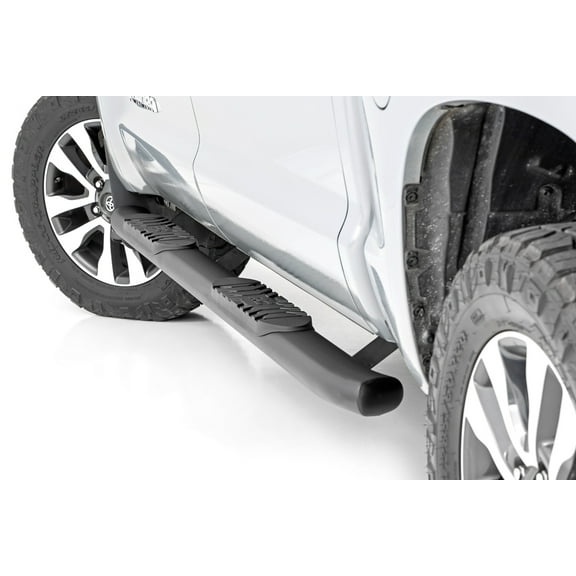Rough Country Black Oval Steps for 2007-2021 Toyota Tundra - 21009