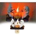 thumbnail image 1 of Luz de noche parpadeante con forma de fogata de fantasmas para Halloween, luz de noche con llama parpadeante de fogata de fantasmas asados, luz de noche parpadeante con forma de fogata de fantasmas, d, 1 of 6