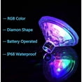 thumbnail image 5 of Luces de piscina, luz de discoteca LED, luz de piscina flotante brillante, juguete de baño impermeable para bebés, 7 modos de iluminación alimentados por batería, lámpara de spa para bañera de hidromasaje brillar Electrónica, 5 of 5