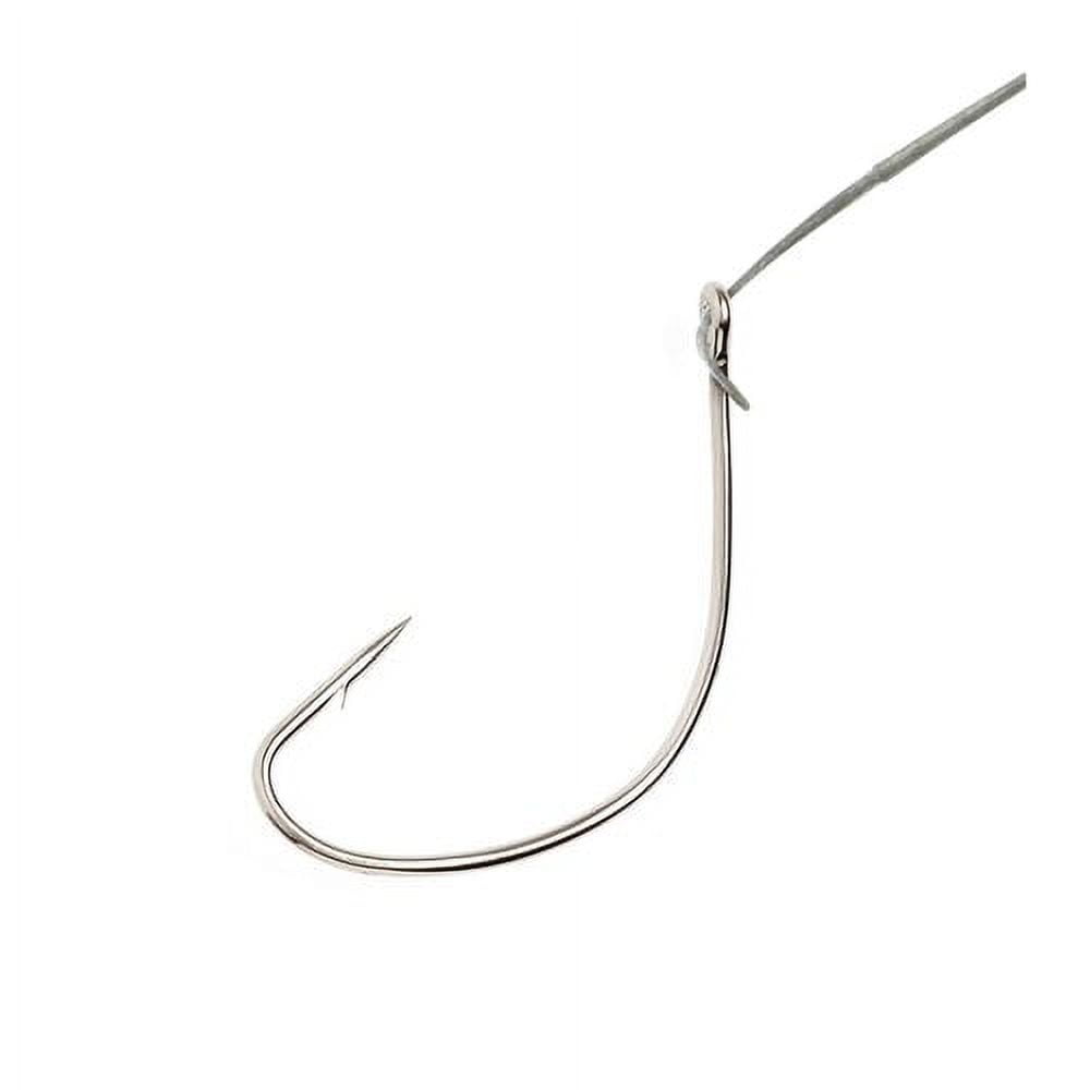 (2 pack) Eagle Claw 424NWH-3/0 Nylawire Snell Kahle, Nickel Plated, Size 3/0