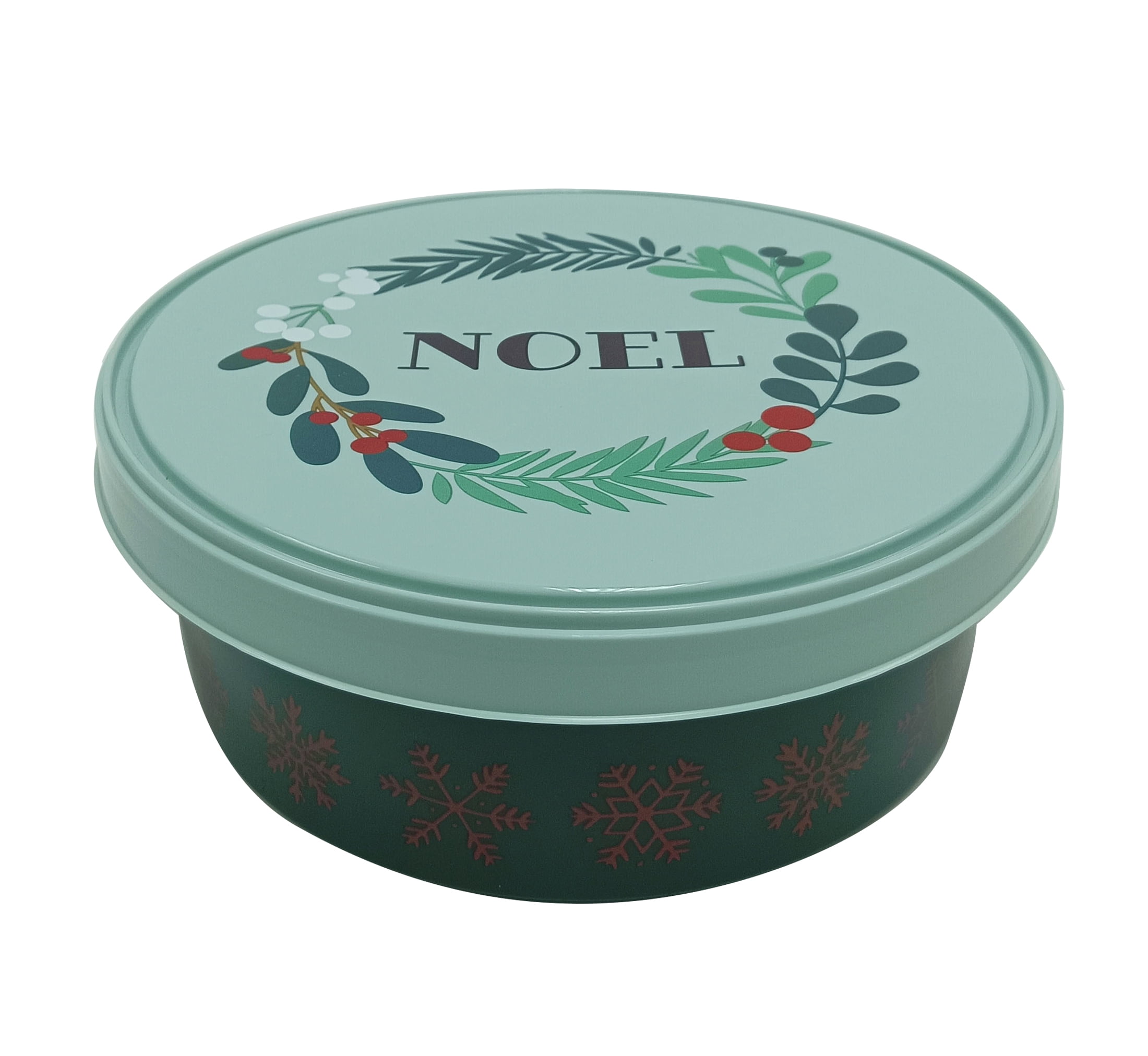 7 x 7 Christmas Holly Jolly Gingerbread Plastic Storage Bin