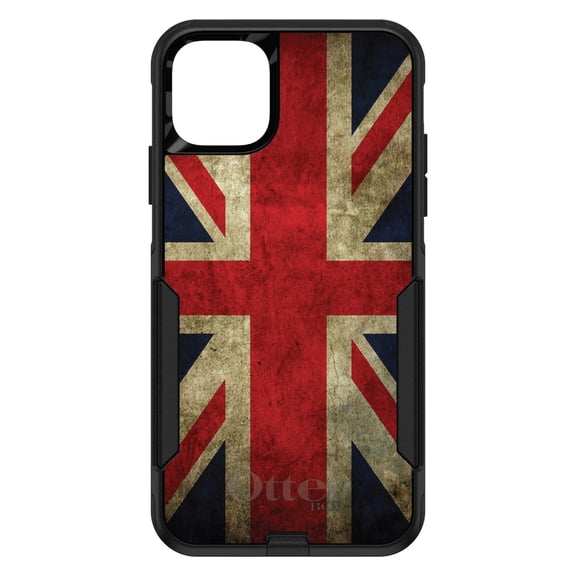DistinctInk OtterBox Commuter Custom Case for Apple iPhone 15 (6.1" Screen) - Show Your Love of the UK - Wireless Charging Compatible