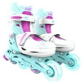 thumbnail image 2 of Yvolution Neon Kids Roller Skates Inline Size 3-6, One Pair, Skates for Boys and Girls, Green and Pink, 2 of 10