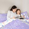 thumbnail image 5 of Manfei Personalized Bowknot Initial E Girl 2pcs Bedding Comforter Set,Chic Flower Butterfly Twin Comforter Sets,Dreamy Princess Breathable Bedding Set,Bling Glitter Home Decor,Reversible, 5 of 8