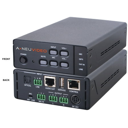 UPC: 0857391003932 | A-Neuvideo ANI-AD100 100W AMPLIFIER with LR  OPTICAL  CATx INPUT; MIXER w/ MIC with 3-Year Warranty
