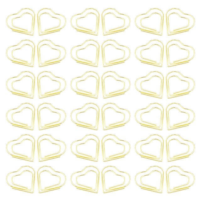 unbranded 100Ud Sujetapapeles De Metal Dorados Con Para Documentos Y Oficina