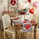 thumbnail image 2 of ZHAOCHENG Camino de mesa para el día de San Valentín, diseño de lunares y corazones rojos, decoración de mesa de granja decorativa para cocina, comedor, cena, fiesta, L - 33 x 275 cm, 2 of 5