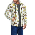 thumbnail image 2 of Kdxio Funny Avocado In Mexican Clothes Print Men Hoodies Casual Hoodies for Men with Zip Pockets Full Zip Long Sleeve Sweatshirt Sports Hooded Jacket-XX-Large, 2 of 5