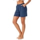 thumbnail image 4 of Pantalones cortos de pijama de modal para mujer INSPIRE CHIC, suaves y cómodos, con bolsillos, pantalones cortos elásticos de boxeador, ropa de dormir M Azul, 4 of 6