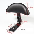 thumbnail image 2 of Lishi Comfortable Oversized Backrest Bike Saddle with Black Back Support, 2 of 5