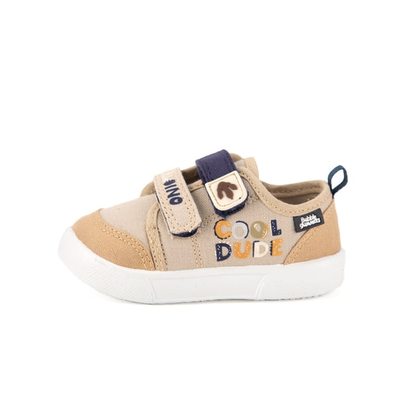 Tenis Para Niño Casual Bubble Gummers® Yako Color Beige Con Olor a Chicle Confort Suela Ligera