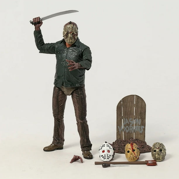 NECA personaje de película de terror, Jason, figura de acción, modelo coleccionable, juguete, regalo, muñeca, estatuilla