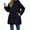 Black, variant on Aoiroe Oversized Casual Loose Solid Womens Cotton Coats For Women Womens Fall Jackets Long Winter Coats For Women Plus Size Coat Womens Long Winter Coat Women'S Down Jackets & Parkas Purple S