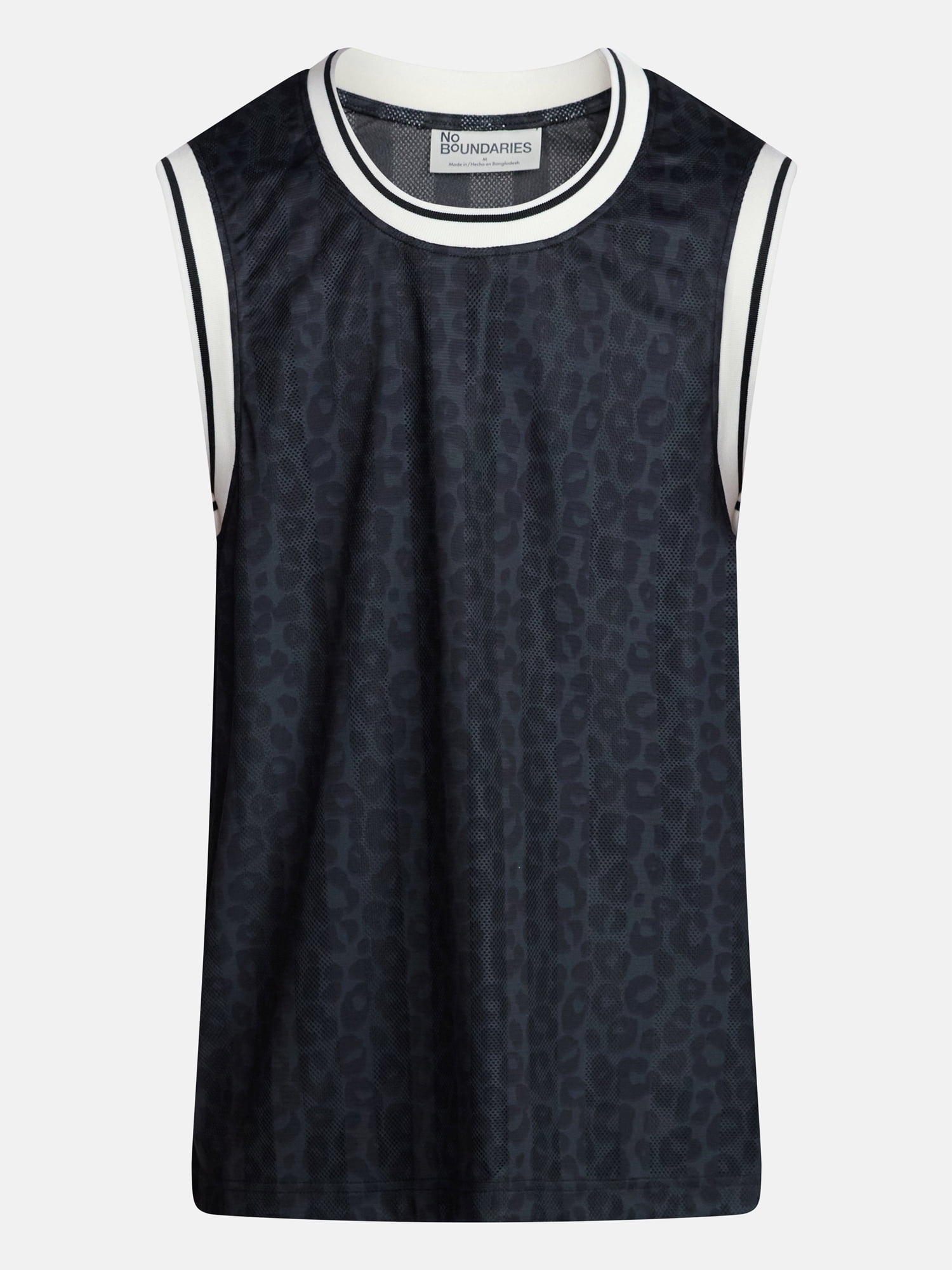 No Boundaries Printed and Solid Mesh Tank Top, Men's XS-4XLT