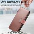 thumbnail image 6 of for Samsung Galaxy S23 Case Wallet, Detachable Magnetic 2-in-1 Wallet Flip Case for Women Men with RFID Blocking Card Slots Zipper Pocket Kickstand PU Leather Cover for Galaxy S23, Pink, 6 of 11