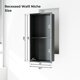 thumbnail image 4 of Qinaqin Senfot Stainless Steel Shower Niche No Tile Needed cm de Anchoall Vertical Recessed Niches Estante para Almacenamiento Adecuado Bathroom Living Sala 12 * 24", 4 of 6