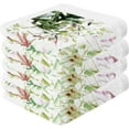 thumbnail image 2 of SKYSONIC 4 PCS Cotton Washcloths Towel Set, 12"x 12" Highly Absorbent & Soft Baby Wash Cloths, Face Hand Towels for Bathroom, Multi-Purpose Fingertip Towels (Leaves & Flowers), 2 of 7
