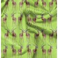 thumbnail image 1 of Soimoi Velvet Fabric Deer Animal Decor Fabric Printed Yard 58 Inch Wide, 1 of 5