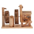 thumbnail image 1 of Miangastore Building Games Wood Waterwheel Model Rustic 1 Pc Collectors, 1 of 9