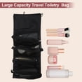 thumbnail image 6 of Unique Bargains Makeup Bag 4 in 1 Detachable Travel Cosmetic Bag for Women Toiletry Bag Waterproof and Durable Make Up Bag with Multiple Compartments Black, 6 of 7