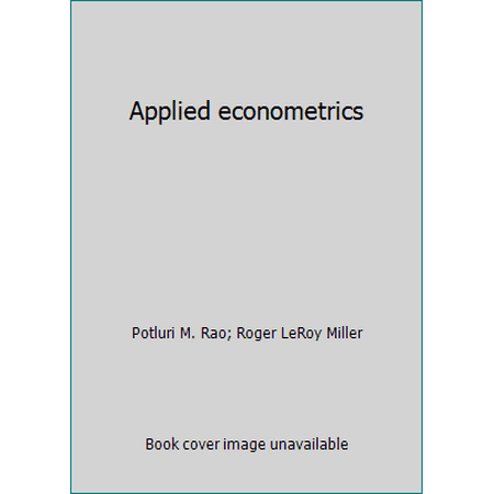 Applied econometrics [Hardcover - Used]