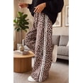 thumbnail image 6 of TinyCribz Women's Leopard Print Pants, Casual Wide Leg Striped Trousers XL, 6 of 6