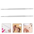 thumbnail image 1 of Stainless Steel Nail Cuticle Spoon Professional Cuticle Remover Tool with Double Side Design for Nail Use 3PCS Silver, 1 of 8