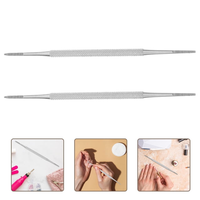 Stainless Steel Nail Cuticle Spoon Professional Cuticle Remover Tool with Double Side Design for Nail Use 3PCS Silver
