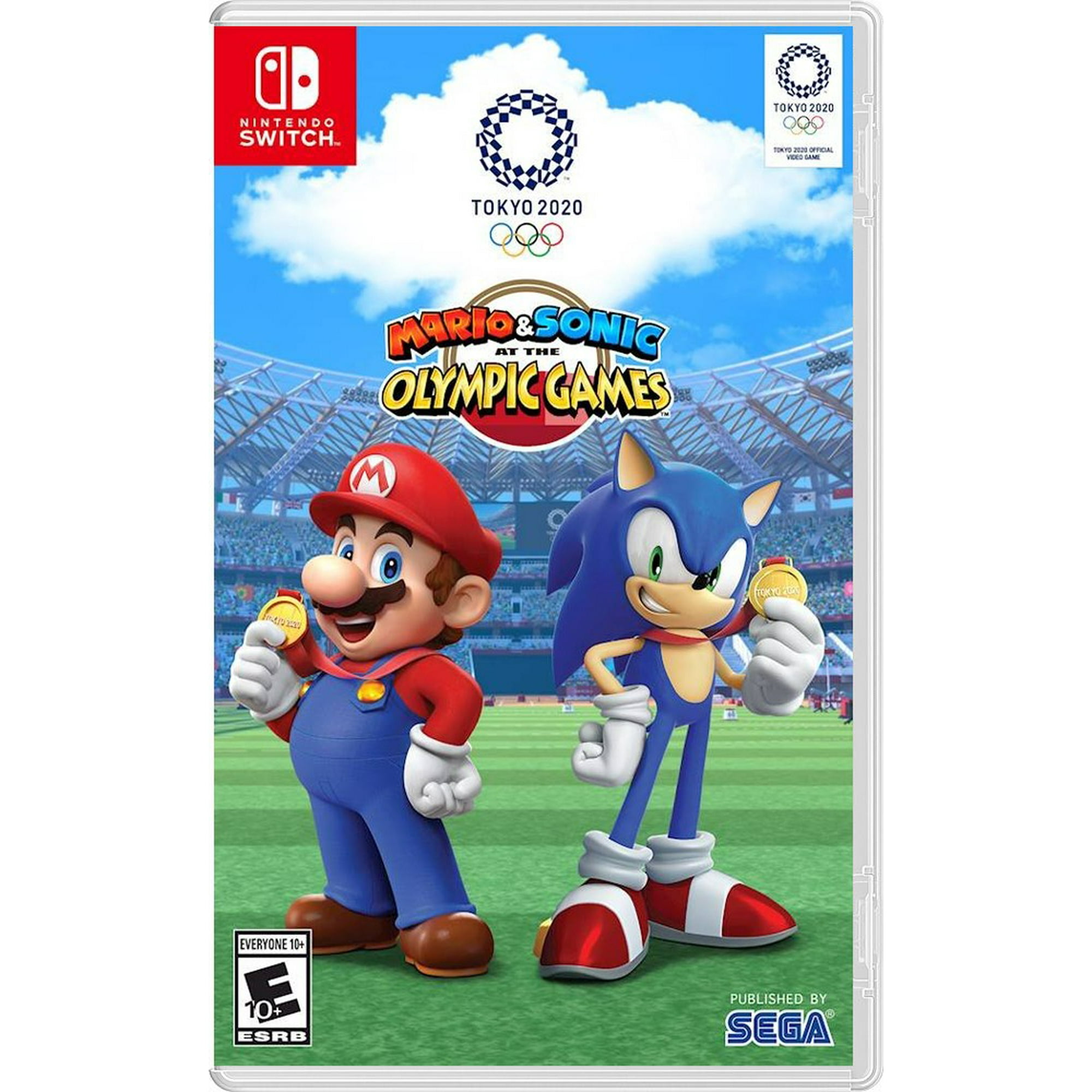 2020 New Nintendo Switch Lite Coral Bundle with Mario Sonic at the Olympic Games Tokyo 2020 NS Game Disc 2019 New Game Walmart