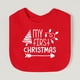 thumbnail image 5 of Babero para bebé My First Christmas, babero con diseño navideño, toalla de saliva de algodón roja para recién nacidos, regalo de fiesta para baby shower, 5 of 5