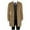 Khaki Jacket for Men, variant on hopeusince Men's Classic Notch Lapel Long Sleeve Wool Overcoat Business Warm Winter Coat with Vest Black L