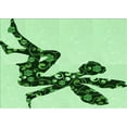 thumbnail image 1 of Ahgly Company Machine Washable Indoor Rectangle Transitional Mint Green Area Rugs, 4' x 6', 1 of 7
