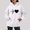White, variant on Juniors Teen Girls Letter Print Graphic Print Loose Drawstring Plus Size Outdoor hoodie Running Lounge Sweatshirt Soft Loose Fit Cotton Hoodie Women's Plus Size Clothes Clearance