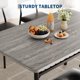 thumbnail image 4 of Comedor Compacto para 2 Personas - Mesa Pequeña con Repisa Inferior y 2 Sillas Acolchadas - Diseño Moderno con Marco de Metal para Cocina, Estudio o Departamento, 4 of 8