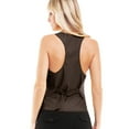 thumbnail image 6 of Made by Olivia Women's Dressy Casual Versatile Racerback Vest Tuxedo Suit Waistcoat, 6 of 6