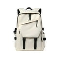 thumbnail image 2 of segolike Student Backpack Chic Lightweight Laptop Rucksack Bag for Travel Teens Women White, 2 of 9