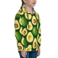 thumbnail image 3 of Fotbe Avocado Pattern Youth Pullover Hooded Sweatshirt, Boys Hoodie, Kangaroo Pocket Hoodie for Kids Girls -Small, 3 of 6