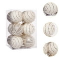 thumbnail image 6 of Sharprepublic 12 Pieces Christmas Ball Ornaments Christmas Tree Pendants for Wedding Hotel Champagne White, 6 of 8