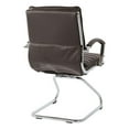 thumbnail image 6 of Office Star Guest Faux Leather Chair in Espresso with Chrome Base, 6 of 6