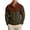 3# Camel, variant on Mens Corduroy Sweatshirt Quarter Button Soft Stand Collar Sweaters Metal Contrast Trim Elbow Patches Casual Pullover Sweaters with Kangaroo Pocket