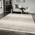 thumbnail image 2 of Orian Ombre Stripe Taupe Machine Woven Area Rug 5'3" X 7'6" Taupe, 2 of 2