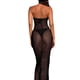 thumbnail image 3 of VISgogo Vestido de playa para mujer, largo, de color sólido, sin mangas, con hombros descubiertos, de punto, transparente, para fiesta y vacaciones VISgogo moda, 3 of 5