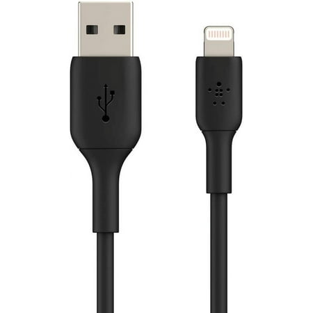 Belkin BoostCharge Lightning Cable 2-Pack - 3.3ft/1M - MFi Certified Apple iPhone Charger USB-A to Lightning Cable - iPhone Cable - iPhone Charger Cord - Apple Charger - USB Phone Charger - Black