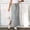 Light Gray, variant on Casual Maxi Skirts for Women High Waist Trendy Drawstring Side Slit Skirts With Pockets Dark Blue L