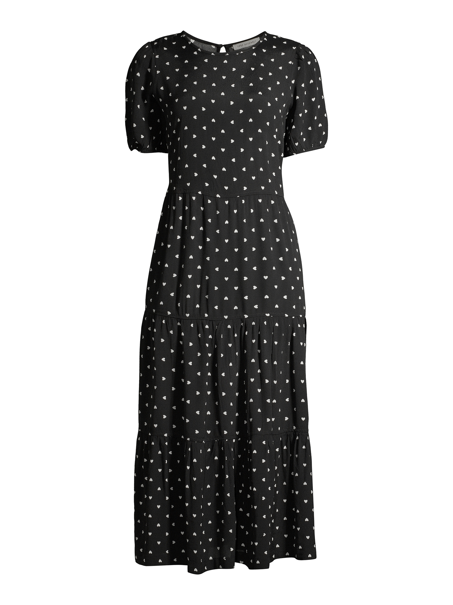 Free Assembly Women's Short Sleeve Tiered Maxi Dress - image 5 of 6