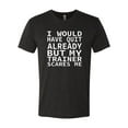thumbnail image 2 of Wild Bobby, I Would Have Quit Already But My Trainer Scares Me Funny, Gym/Workout, Men Premium Tri Blend Tee, Vintage Black, Medium, 2 of 4
