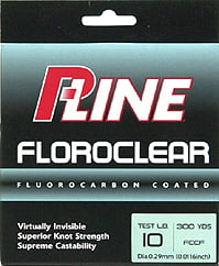 pline clear floroclear fluorocarbon coated line 10lb 600 yd NEW  p line 