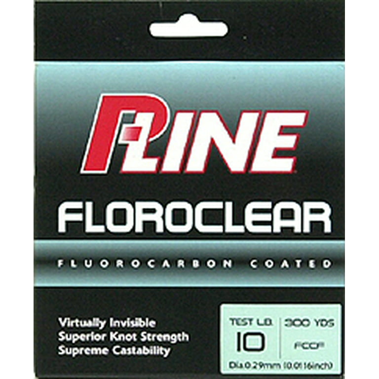 P-Line® Floroclear 10 lb. - 300 yards Fluorocarbon Fishing Line