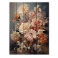 thumbnail image 3 of Designart "Seasonal Flowers love expression I" Floral Print on Natural Pine Wood, 3 of 5