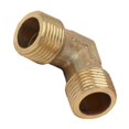 thumbnail image 2 of Right Angle Pipe Joint Brass Pump Check Valve Connection Elbow Air Compressor Fittings G3/8, 2 of 5